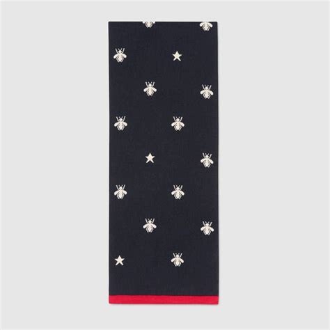 gucci bees and stars scarf